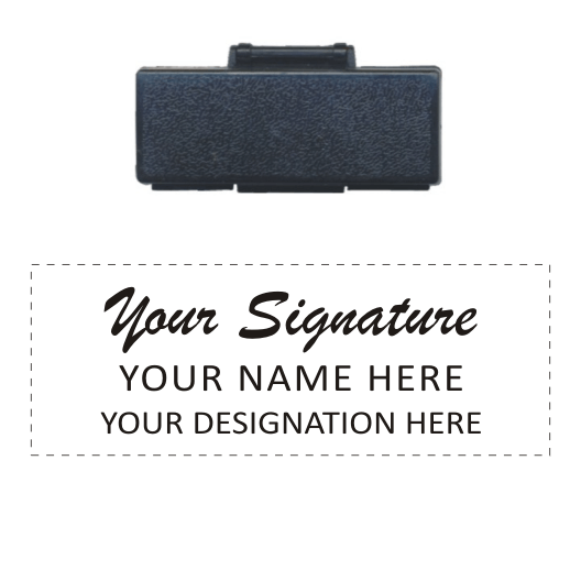 Pocket Signature Rubber Stamp