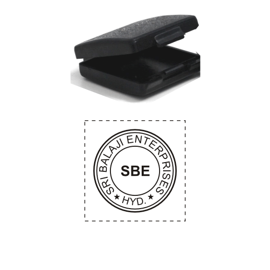 Pocket Round Stamp With Location