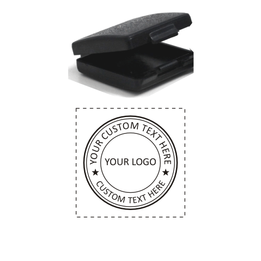 Round Stamp With Company Logo