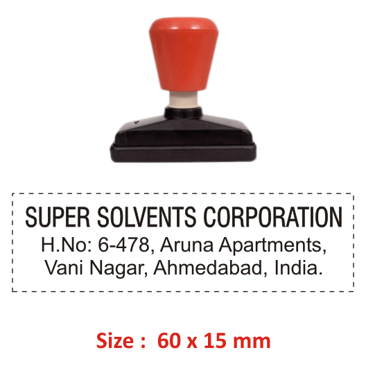 Address Stamp For Company