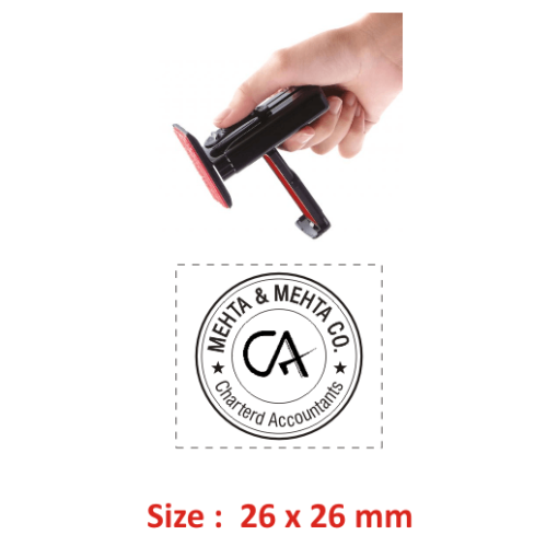 Shiny Handy Chartered Accountant Rubber StampShiny Handy Chartered Accountant Rubber Stamp