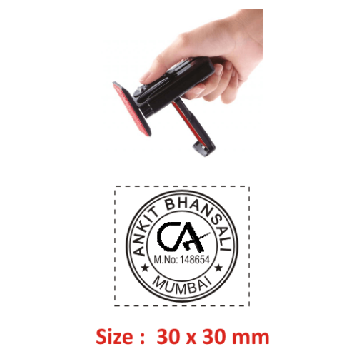 Shiny Handy Chartered Accountant Rubber Stamp