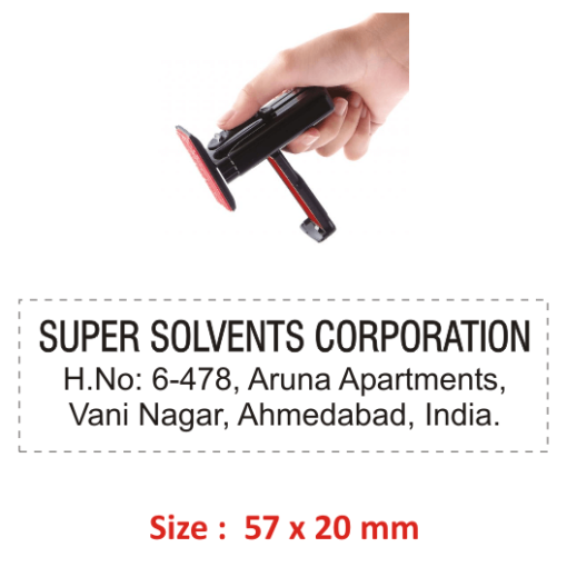 Shiny Handy Address Rubber Stamp 3 Line