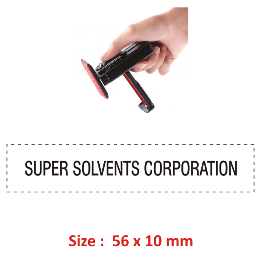 Shiny Handy Rubber Stamp