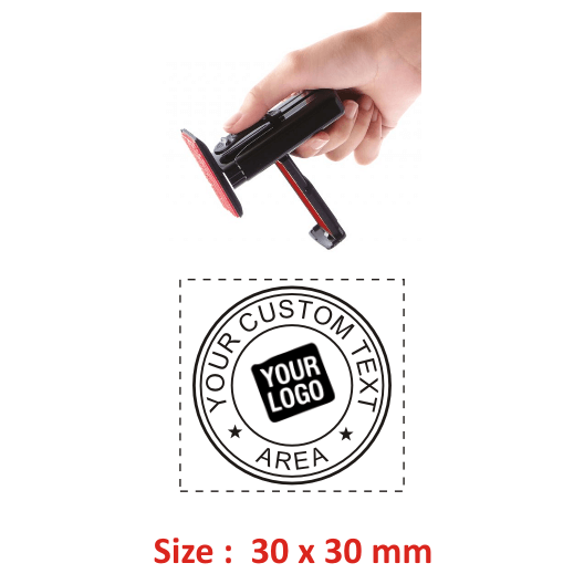Shiny Handy Custom Logo Stamp With Area