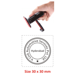 Shiny Handy Custom Round Stamp For Firm